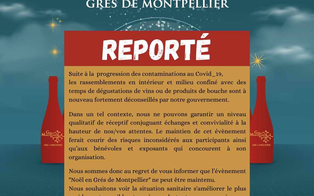 Report salon « Noël en Grés de Montpellier » 11 et 12 décembre 2021 à l’Opéra Comédie